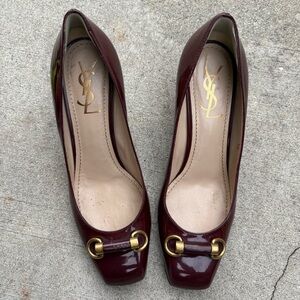Yves Saint Laurent Patent Leather Pumps Sz 38